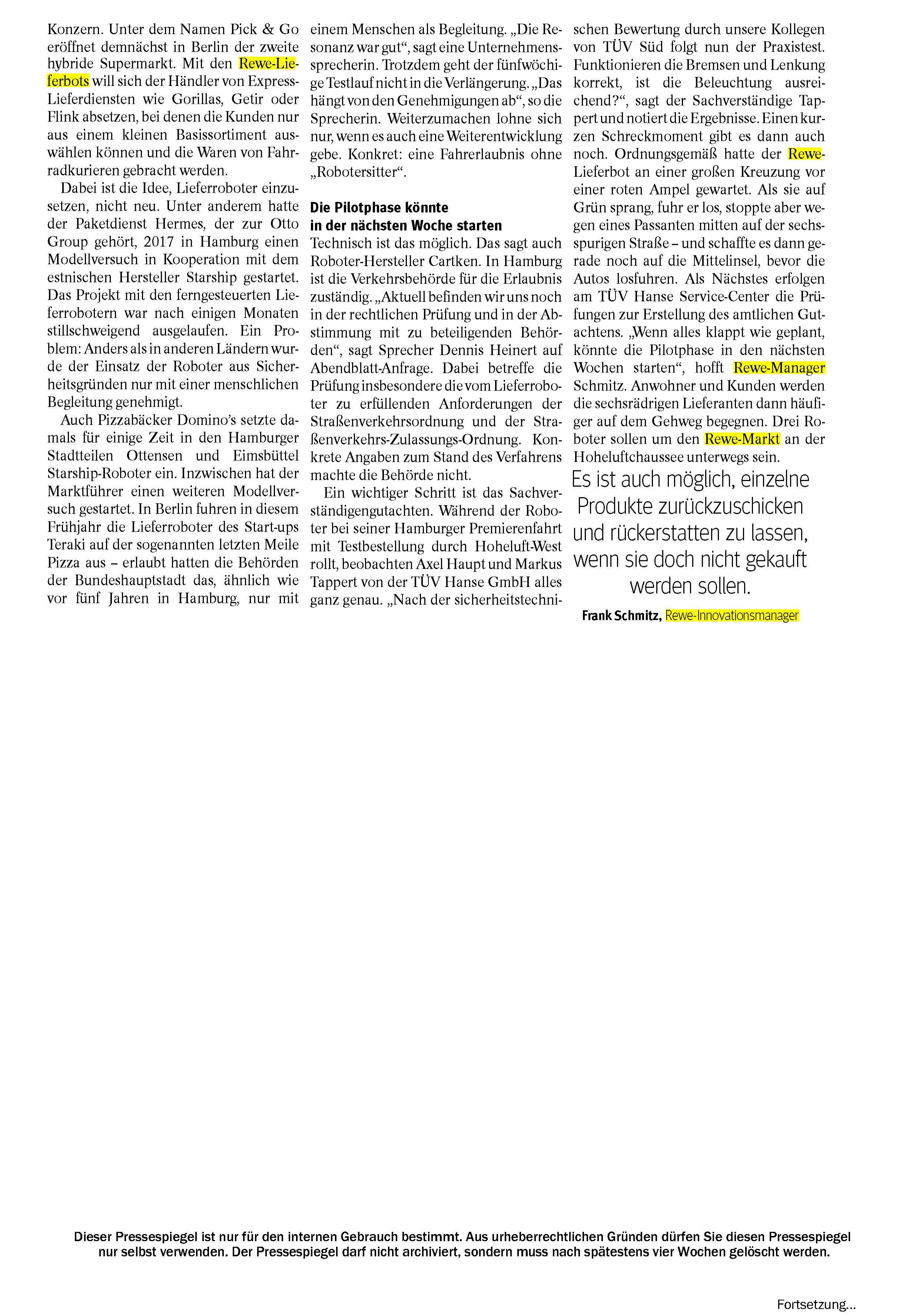 Hamburger Abendblatt Seite 3